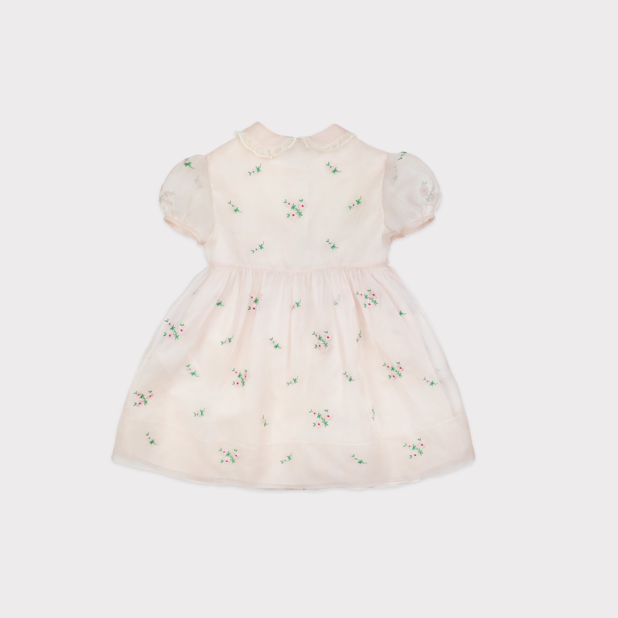 Gucci Baby Kleid mit Blumenstickereien Petite Poupette