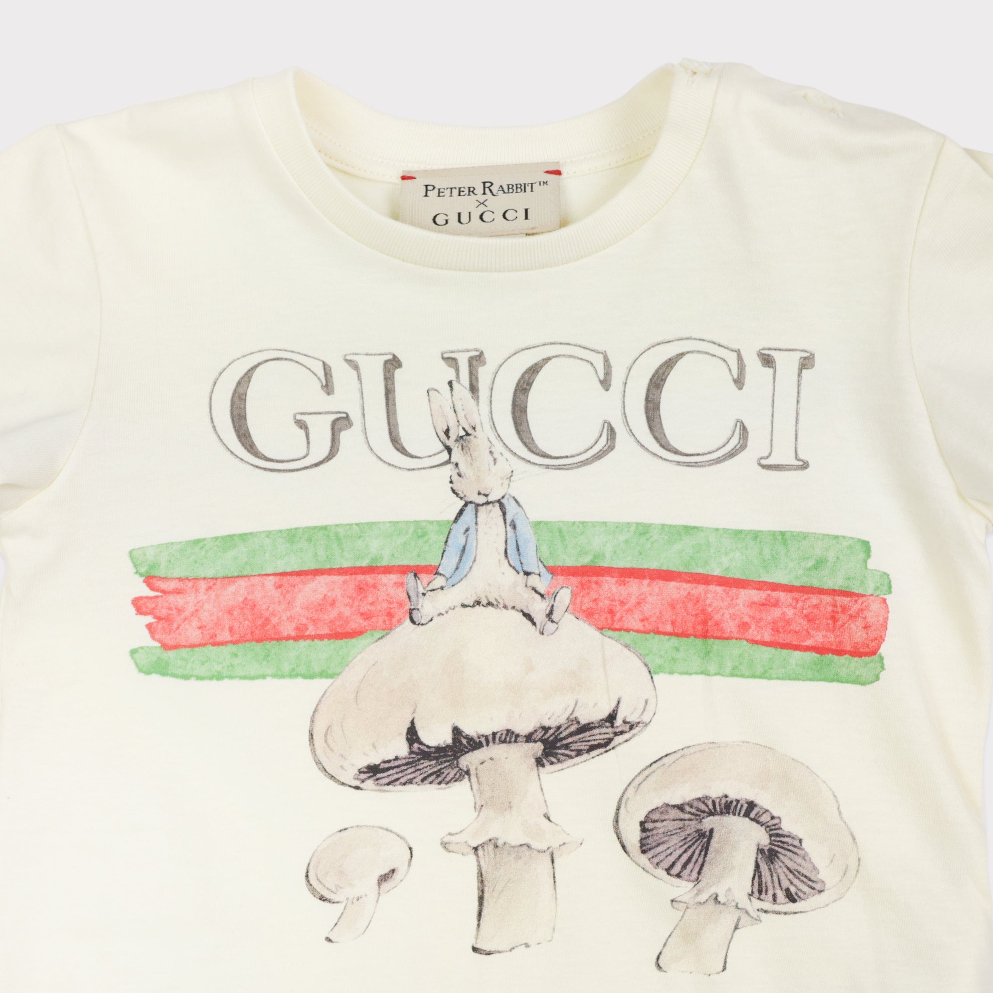 Gucci Baby T Shirt in beige Peter Rabbit Kollektion 3 Y 98 cm